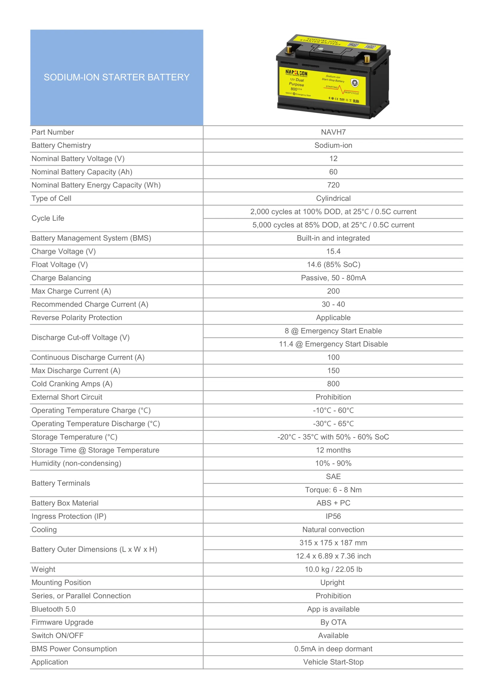 Sodium-ion starter battery NAVH7 12V 800CCA.webp